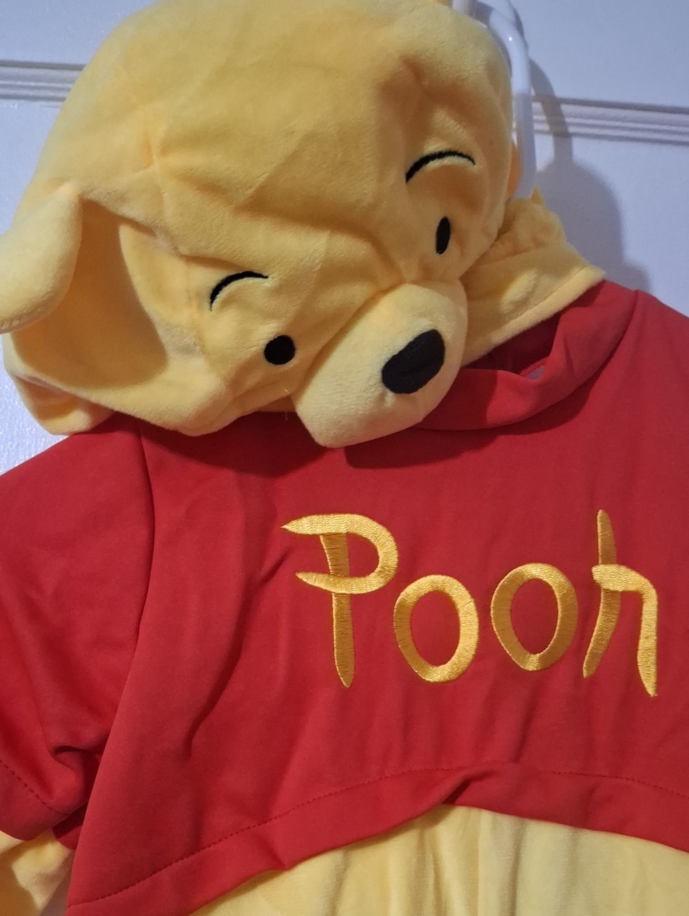 Pooh Red & Yellow Hooded Kids Top
